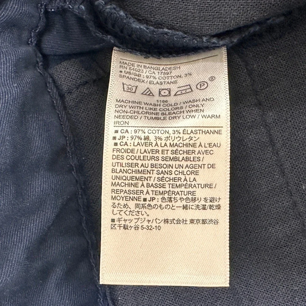 Banana Republic Lived-In Chino Men 31x32 (32x31) Blue Slim Fit Tapered Pants $70